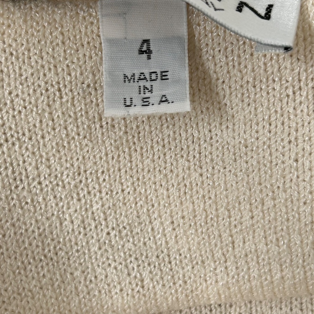 St. John Collection Cream Button Front Cardigan J… - image 6